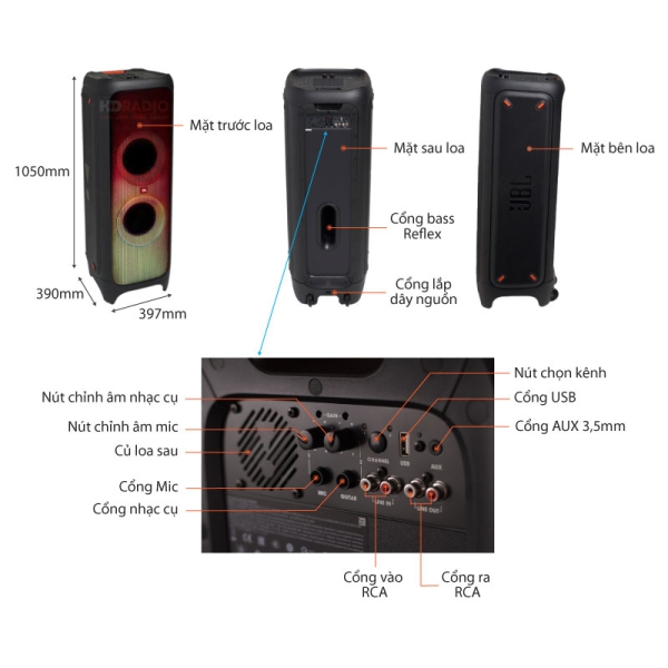 Loa Bluetooth JBL PARTYBOX 1000