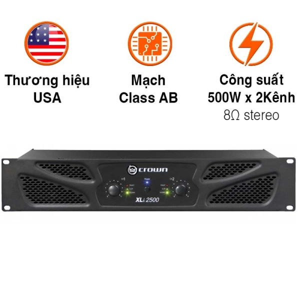 Cục Đẩy Công Suất Crown XLi 2500
