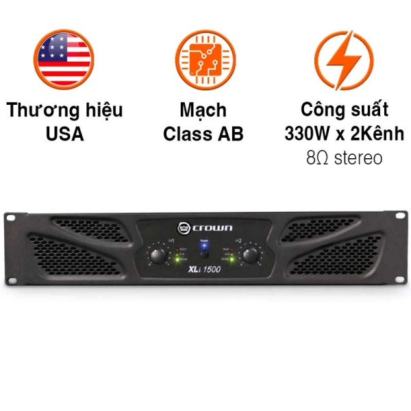 Cục Đẩy Công Suất Crown XLi 1500