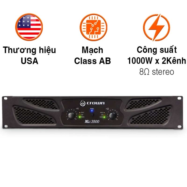 Cục Đẩy Công Suất  Crown XLi 3500